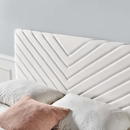 Modway MOD-6144 Alyson Angular Channel Tufted Performance Velvet Full / Queen Headboard Modway