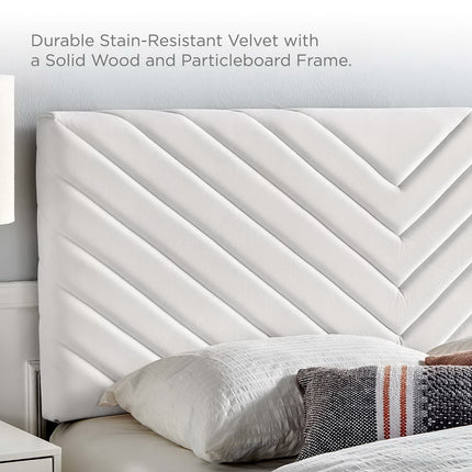 Modway MOD-6145 Alyson Angular Channel Tufted Performance Velvet King / California King Headboard Modway