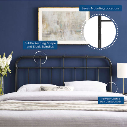Modway MOD-6160 Alessia Metal Twin Headboard Modway