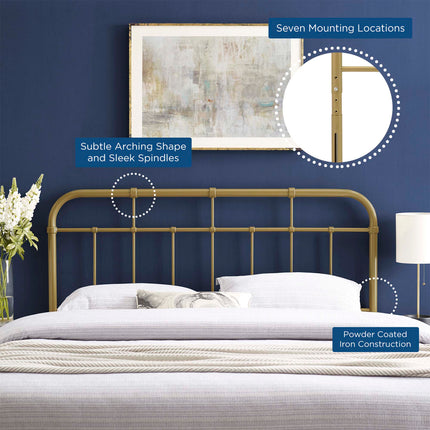 Modway MOD-6160 Alessia Metal Twin Headboard Modway