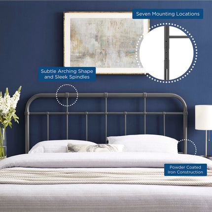 Modway MOD-6160 Alessia Metal Twin Headboard Modway