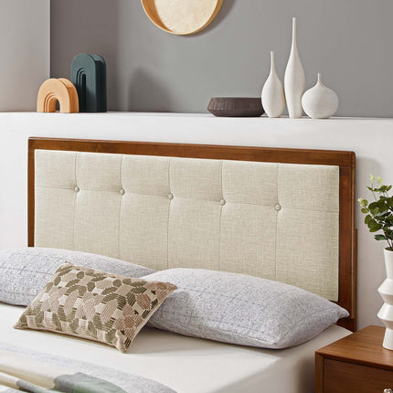 Modway MOD-6226 Draper Tufted Fabric and Wood Queen Headboard Modway