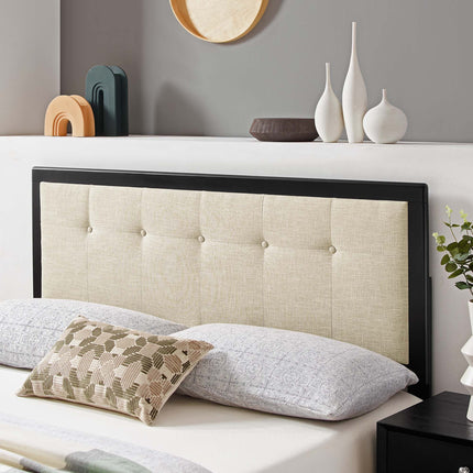 Modway MOD-6227 Draper Tufted Fabric and Wood King Headboard Modway