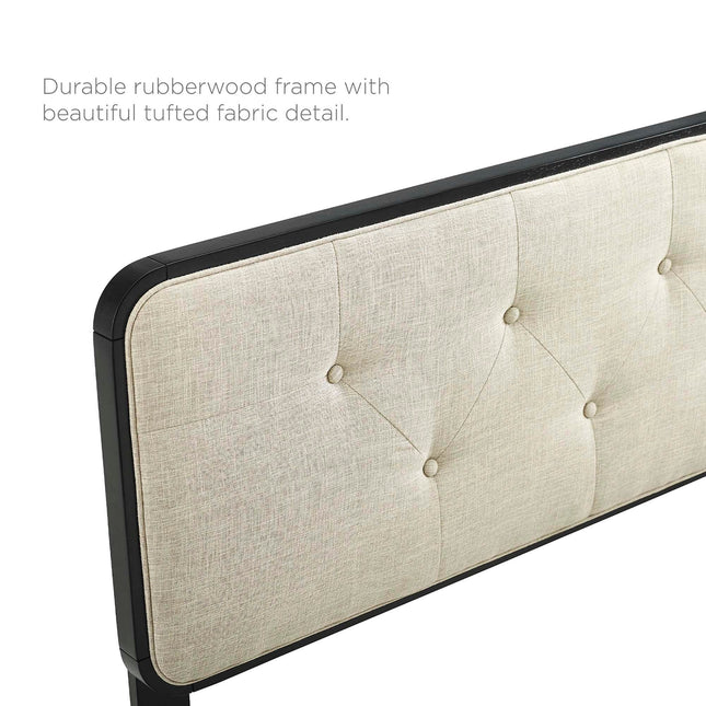 Modway MOD-6233 Collins Tufted Fabric and Wood Full Headboard Modway