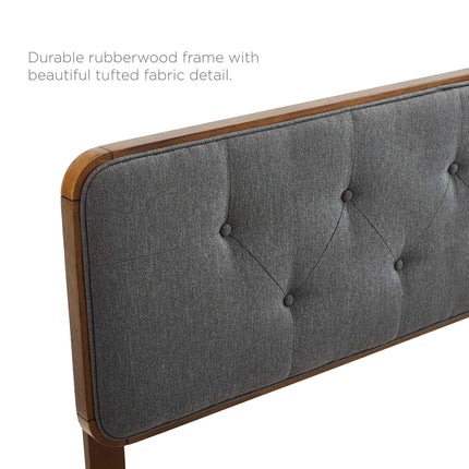 Modway MOD-6233 Collins Tufted Fabric and Wood Full Headboard Modway