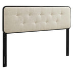 Black Beige / Fabric and Wood