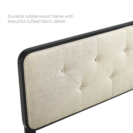 Modway MOD-6235 Collins Tufted Fabric and Wood King Headboard Modway