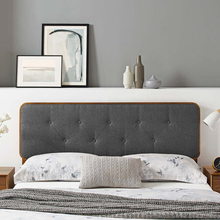 Modway MOD-6235 Collins Tufted Fabric and Wood King Headboard Modway