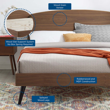 Modway MOD-6254 Bronwen Wood Queen Platform Bed Modway