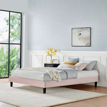 Modway MOD-6264 Reign Performance Velvet Twin Platform Bed Frame Modway
