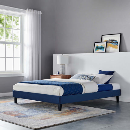 Modway MOD-6265 Reign Performance Velvet Full Platform Bed Frame Modway