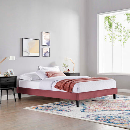 Modway MOD-6267 Reign Performance Velvet King Platform Bed Frame Modway