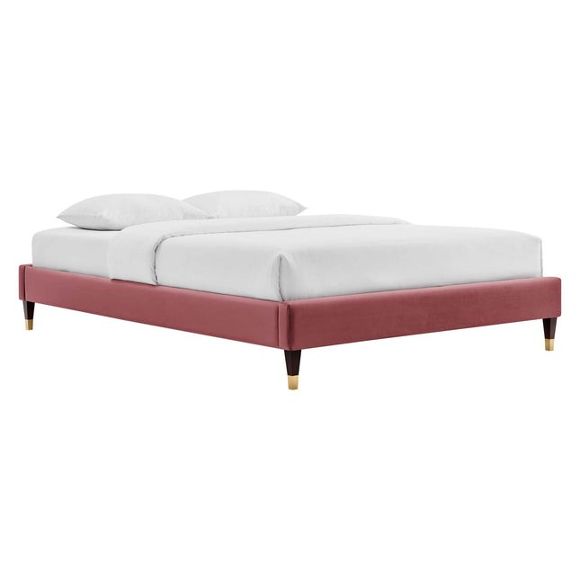 Modway MOD-6270 Harlow Performance Velvet Queen Platform Bed Frame Modway