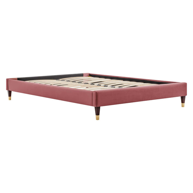 Modway MOD-6270 Harlow Performance Velvet Queen Platform Bed Frame Modway
