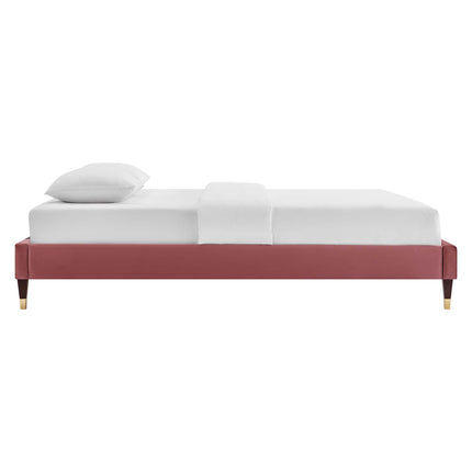 Modway MOD-6270 Harlow Performance Velvet Queen Platform Bed Frame Modway