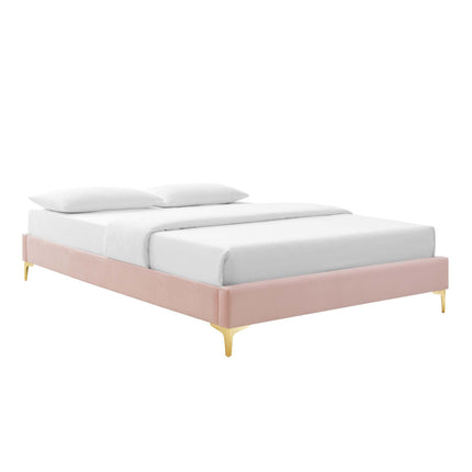 Modway MOD-6751 Gwyneth Tufted Performance Velvet Queen Platform Bed Modway