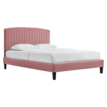 Modway MOD-6283 Alessi Performance Velvet Queen Platform Bed Modway