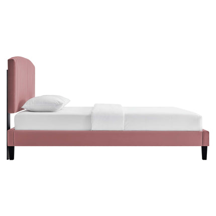 Modway MOD-6283 Alessi Performance Velvet Queen Platform Bed Modway