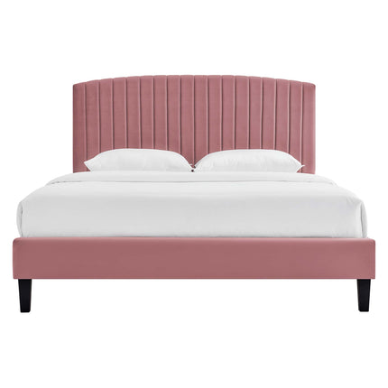 Modway MOD-6283 Alessi Performance Velvet Queen Platform Bed Modway