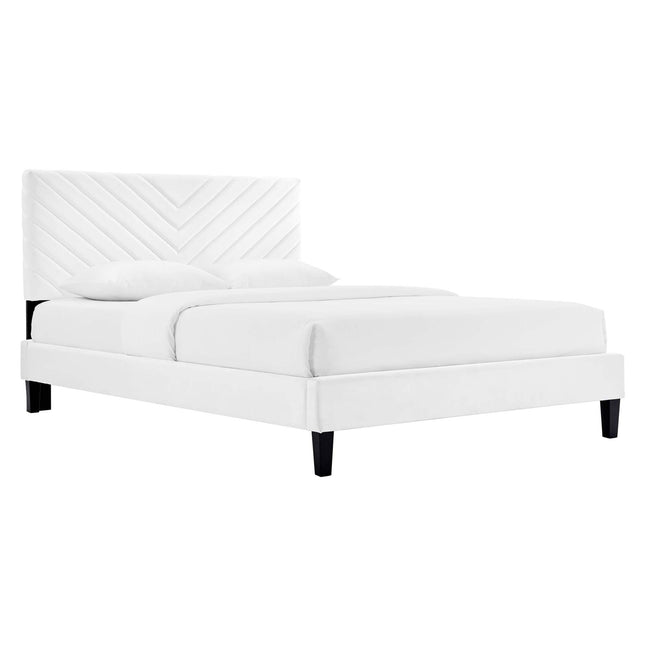 Modway MOD-6285 Roxanne Performance Velvet Queen Platform Bed Modway