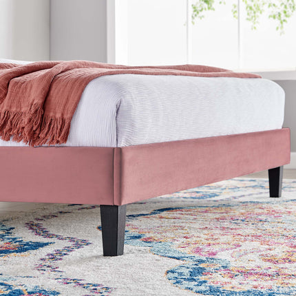 Modway MOD-6287 Daisy Performance Velvet Queen Platform Bed Modway