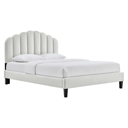 Modway MOD-6287 Daisy Performance Velvet Queen Platform Bed Modway