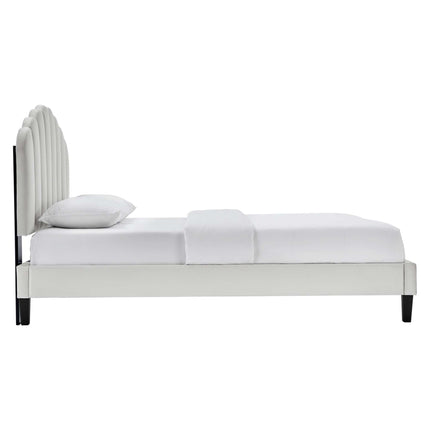 Modway MOD-6287 Daisy Performance Velvet Queen Platform Bed Modway