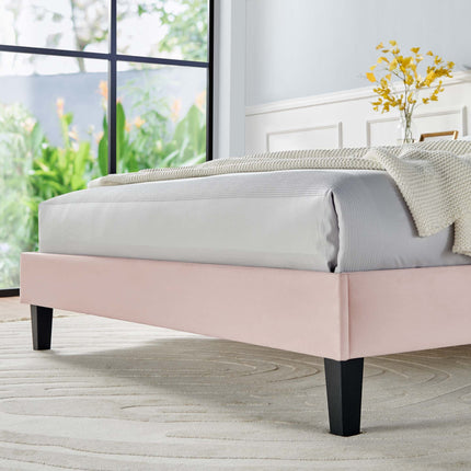 Modway MOD-6287 Daisy Performance Velvet Queen Platform Bed Modway