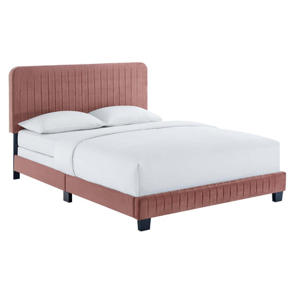Modway MOD-6330 Celine Channel Tufted Performance Velvet Queen Bed Modway