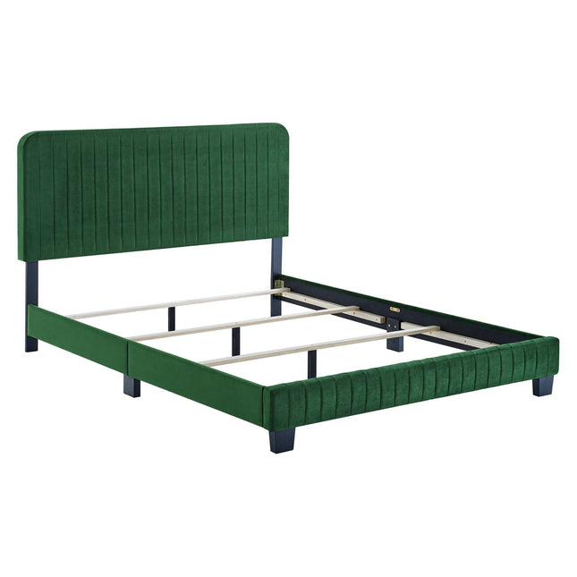 Modway MOD-6330 Celine Channel Tufted Performance Velvet Queen Bed Modway
