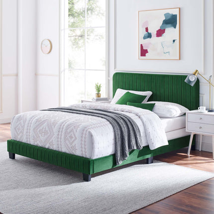 Modway MOD-6330 Celine Channel Tufted Performance Velvet Queen Bed Modway