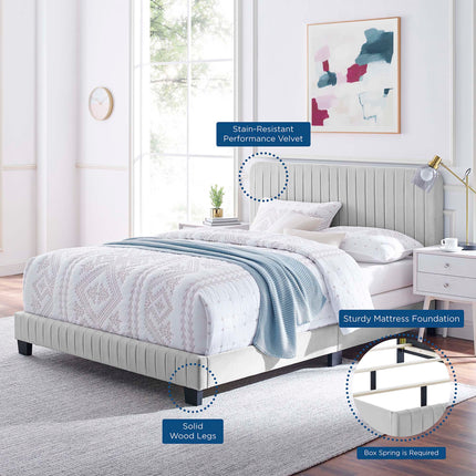 Modway MOD-6331 Celine Channel Tufted Performance Velvet Full Bed Modway