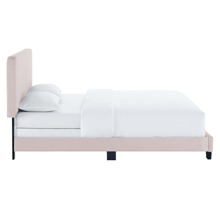 Modway MOD-6332 Celine Channel Tufted Performance Velvet Twin Bed Modway