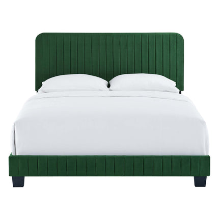 Modway MOD-6333 Celine Channel Tufted Performance Velvet King Platform Bed Modway