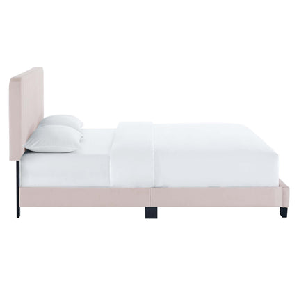 Modway MOD-6333 Celine Channel Tufted Performance Velvet King Platform Bed Modway