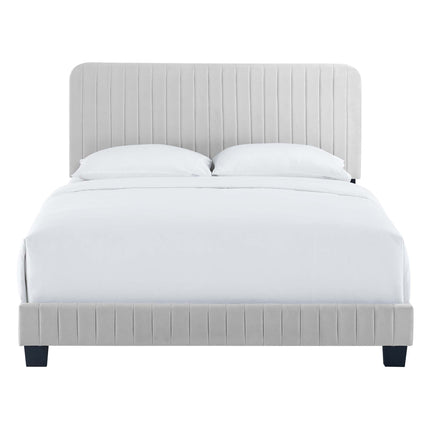 Modway MOD-6334 Celine Channel Tufted Performance Velvet Queen Platform Bed Modway