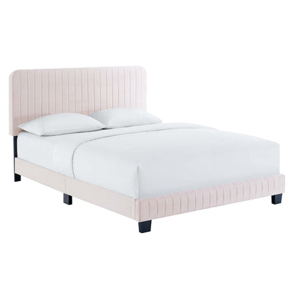 Modway MOD-6335 Celine Channel Tufted Performance Velvet Full Platform Bed Modway