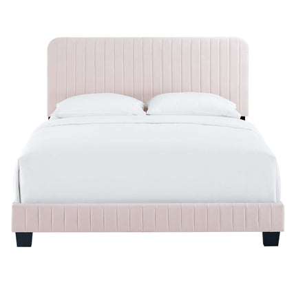 Modway MOD-6335 Celine Channel Tufted Performance Velvet Full Platform Bed Modway