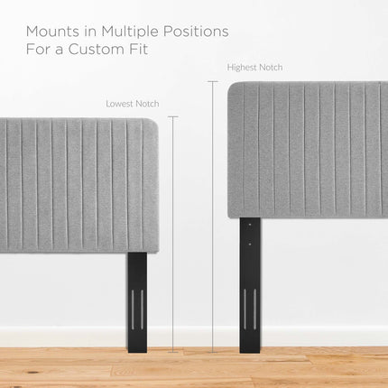Modway MOD-6342 Milenna Channel Tufted Upholstered Fabric King/California King Headboard Modway