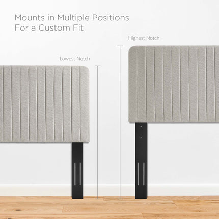 Modway MOD-6342 Milenna Channel Tufted Upholstered Fabric King/California King Headboard Modway