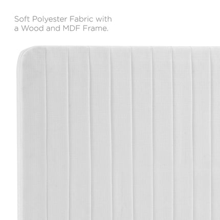 Modway MOD-6342 Milenna Channel Tufted Upholstered Fabric King/California King Headboard Modway