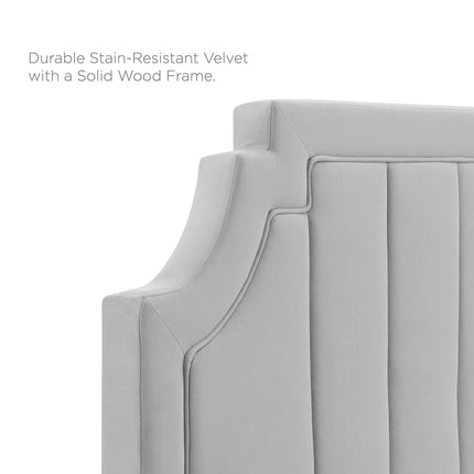 Modway MOD-6346 Alyona Channel Tufted Performance Velvet Twin Headboard Modway