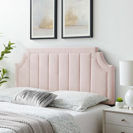 Modway MOD-6346 Alyona Channel Tufted Performance Velvet Twin Headboard Modway