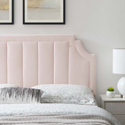 Modway MOD-6346 Alyona Channel Tufted Performance Velvet Twin Headboard Modway