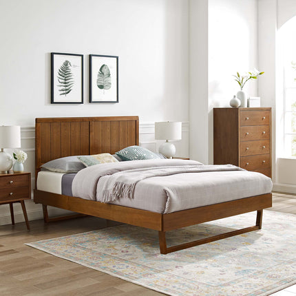 Modway MOD-6378 Alana Wood Queen Platform Bed With Angular Frame Modway