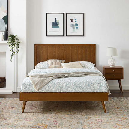 Modway MOD-6379 Alana Wood Queen Platform Bed With Splayed Legs Modway