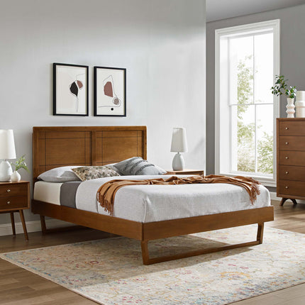 Modway MOD-6381 Marlee Wood Queen Platform Bed With Angular Frame Modway