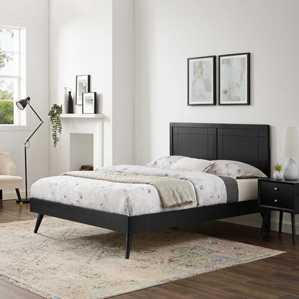 Modway MOD-6382 Marlee Wood Queen Platform Bed With Splayed Legs Modway