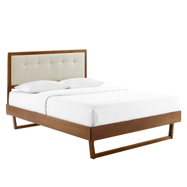 Modway MOD-6384 Willow Wood Queen Platform Bed With Angular Frame Modway