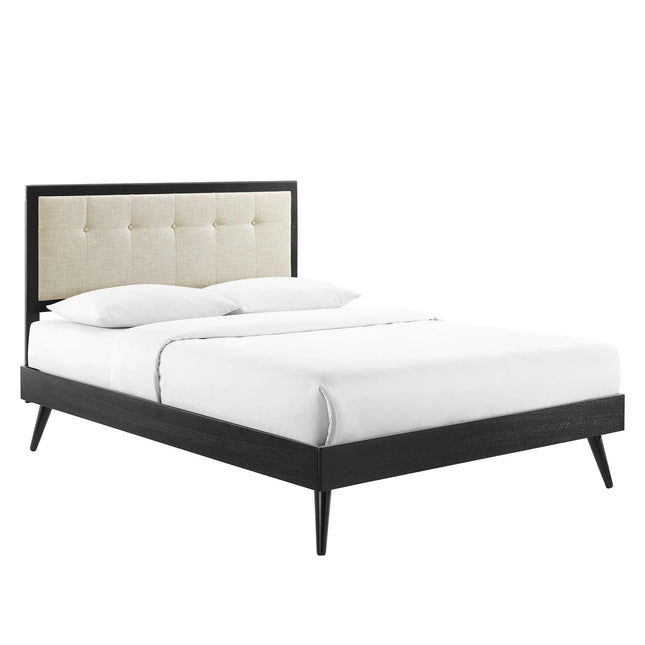 Modway MOD-6385 Willow Wood Queen Platform Bed With Splayed Legs Modway